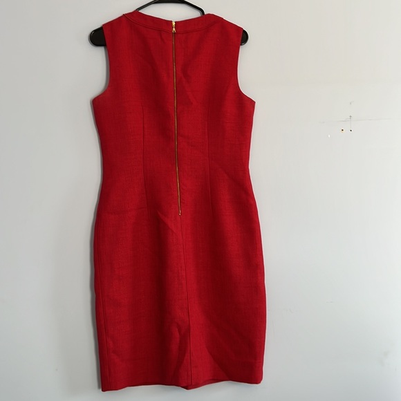 Tahari red fitted dress - Picture 2 of 4